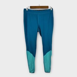 Mountain Hardwear Womens size Medium 1732961 Butterlicious Stripe Leggings Blue